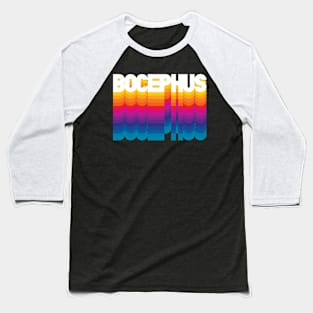 Retro Bocephus Proud Personalized Name Gift Retro Rainbow Style Baseball T-Shirt